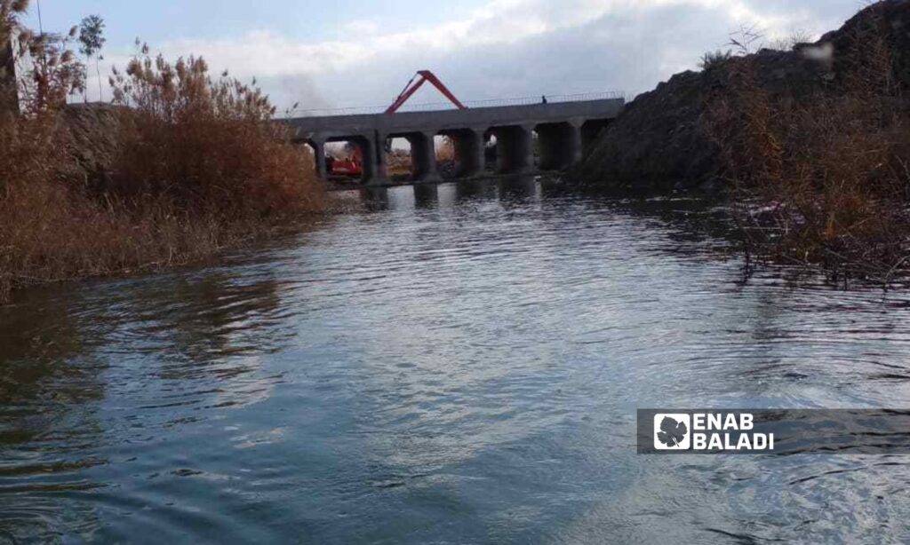 Al-Marashda-Al-Sousa Bridge in the eastern countryside of Deir Ezzor - November 25, 2023 (Enab Baladi/Obadah al-Sheikh)