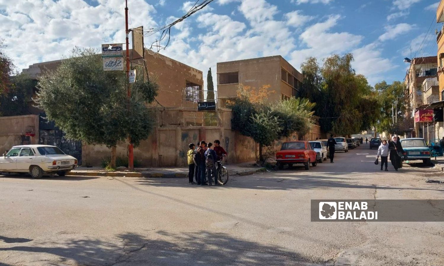 A school in Douma city, rural Damascus - January 22, 2024 (Enab Baladi/Sarah al-Ahmad)

