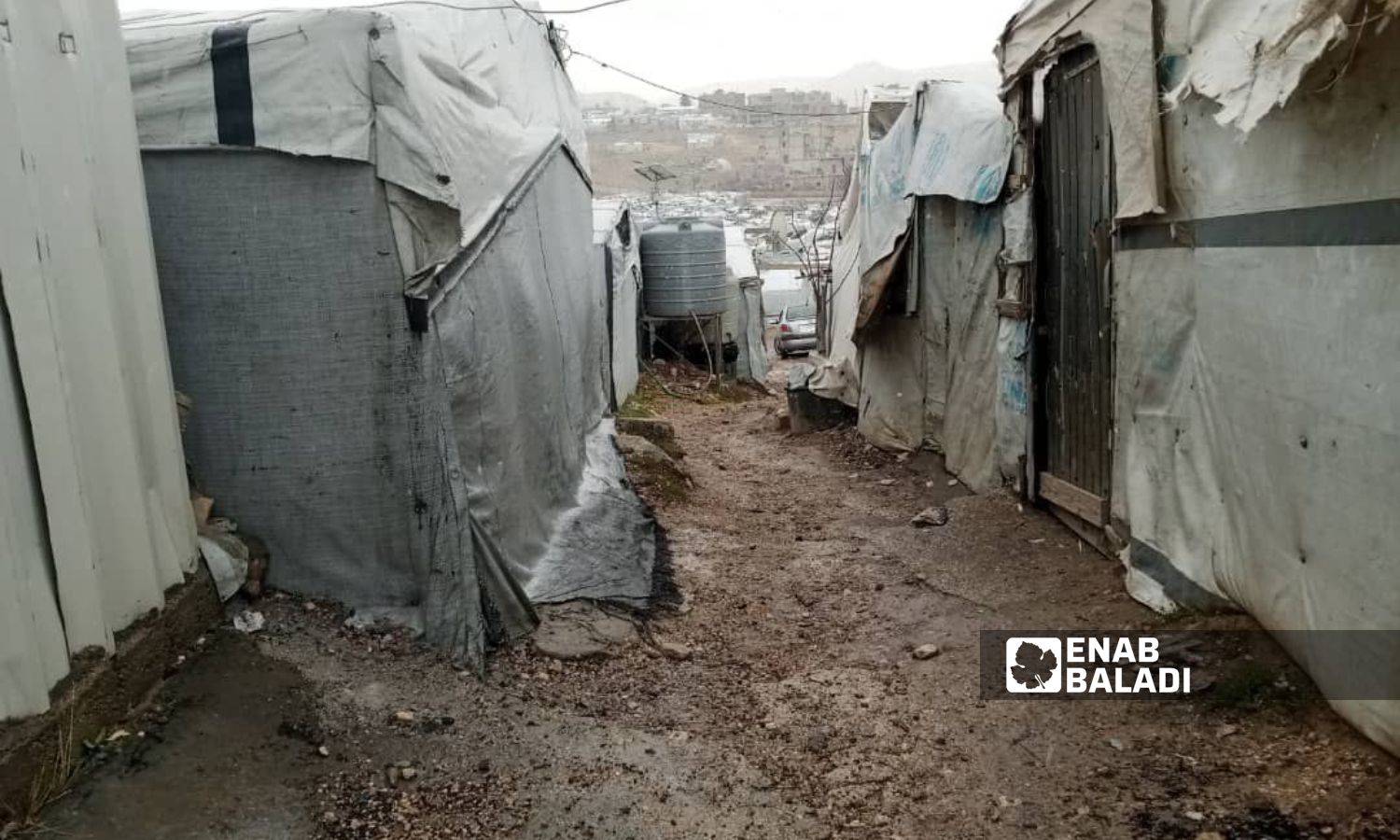 A camp for Syrian refugees in Arsal city, Lebanon - January 27, 2024 (Enab Baladi)
