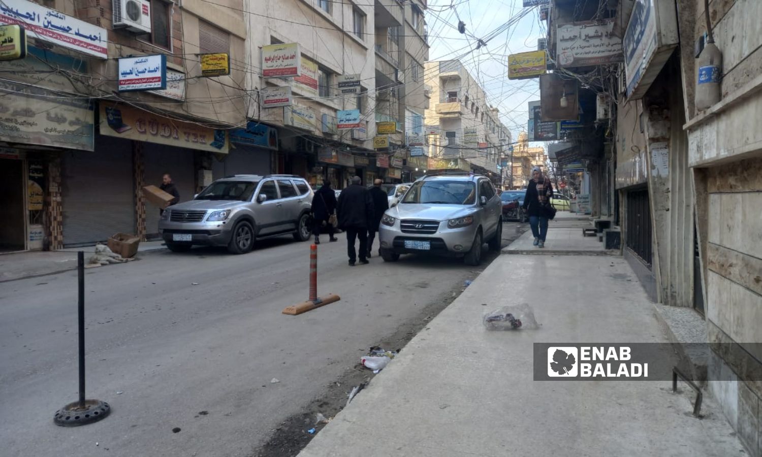 The clinics street in the city of Qamishli - January 9, 2024 (Enab Baladi/Rita al-Ahmad)