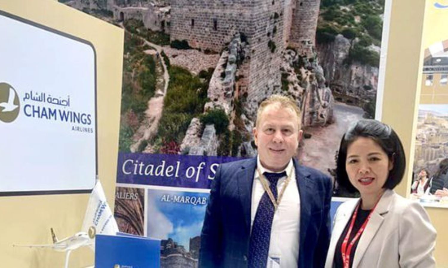 Syrian private airlines company “Cham Wings” participated in an international tourism fair held in Spain - January 25 (SANA)