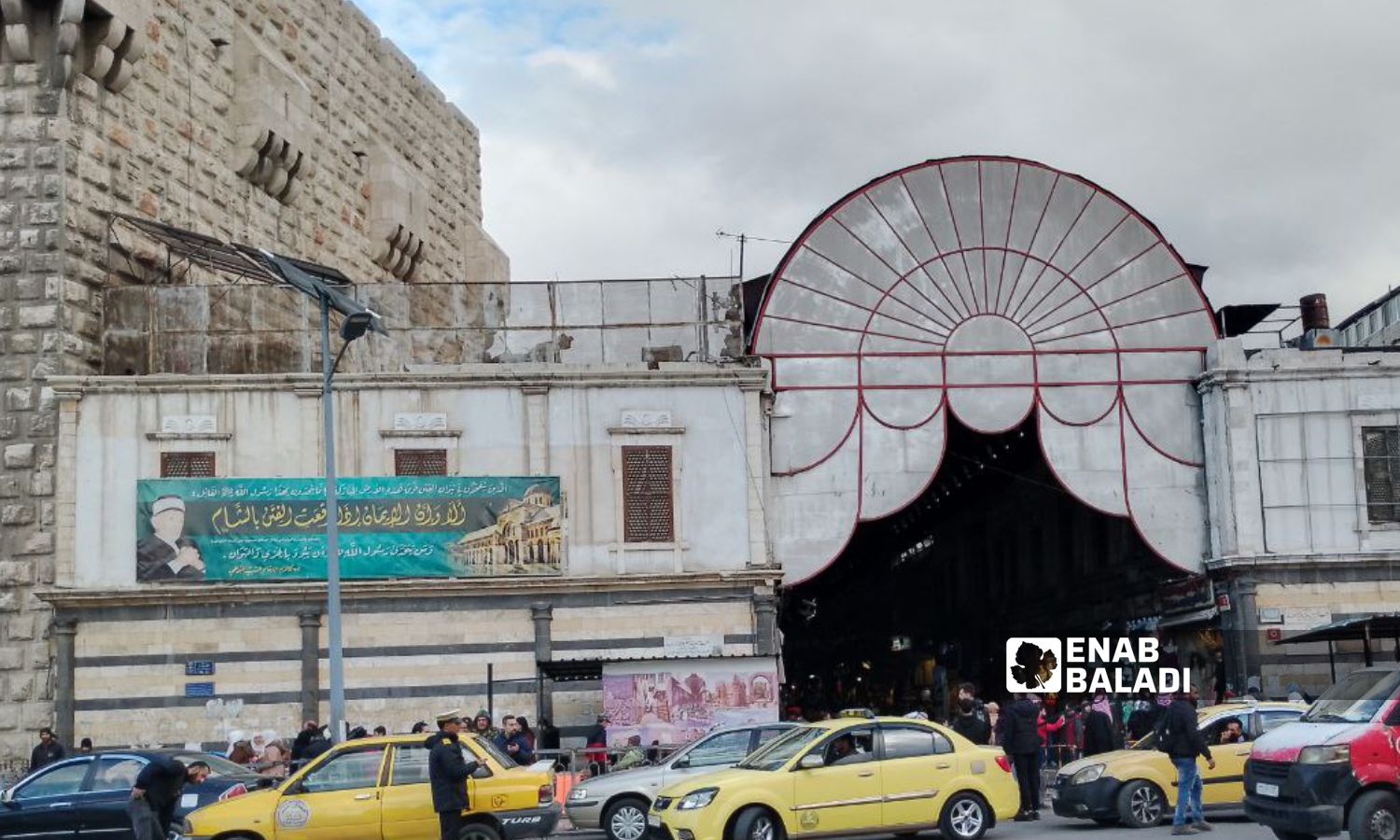 Entrance to Al-Hamidiyah Souq in Damascus - February 3, 2024 (Enab Baladi/Sarah al-Ahmad)
