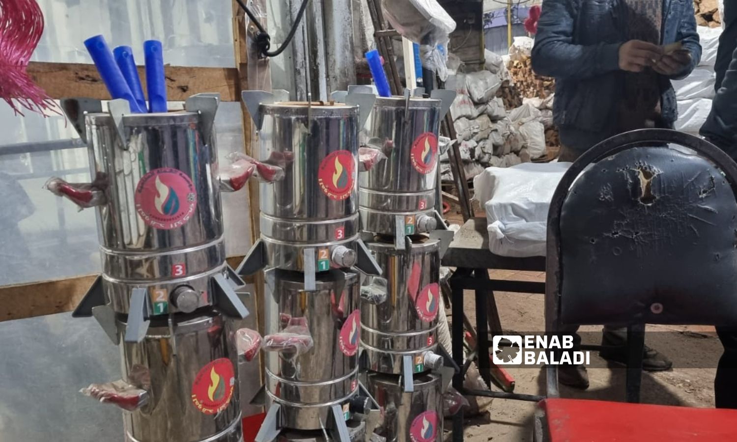 Heating methods in the city of Idlib - January 18, 2024 (Enab Baladi/Anas al-Khouli)