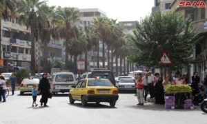 Taxis in the streets of Tartus - 2018 (SANA)