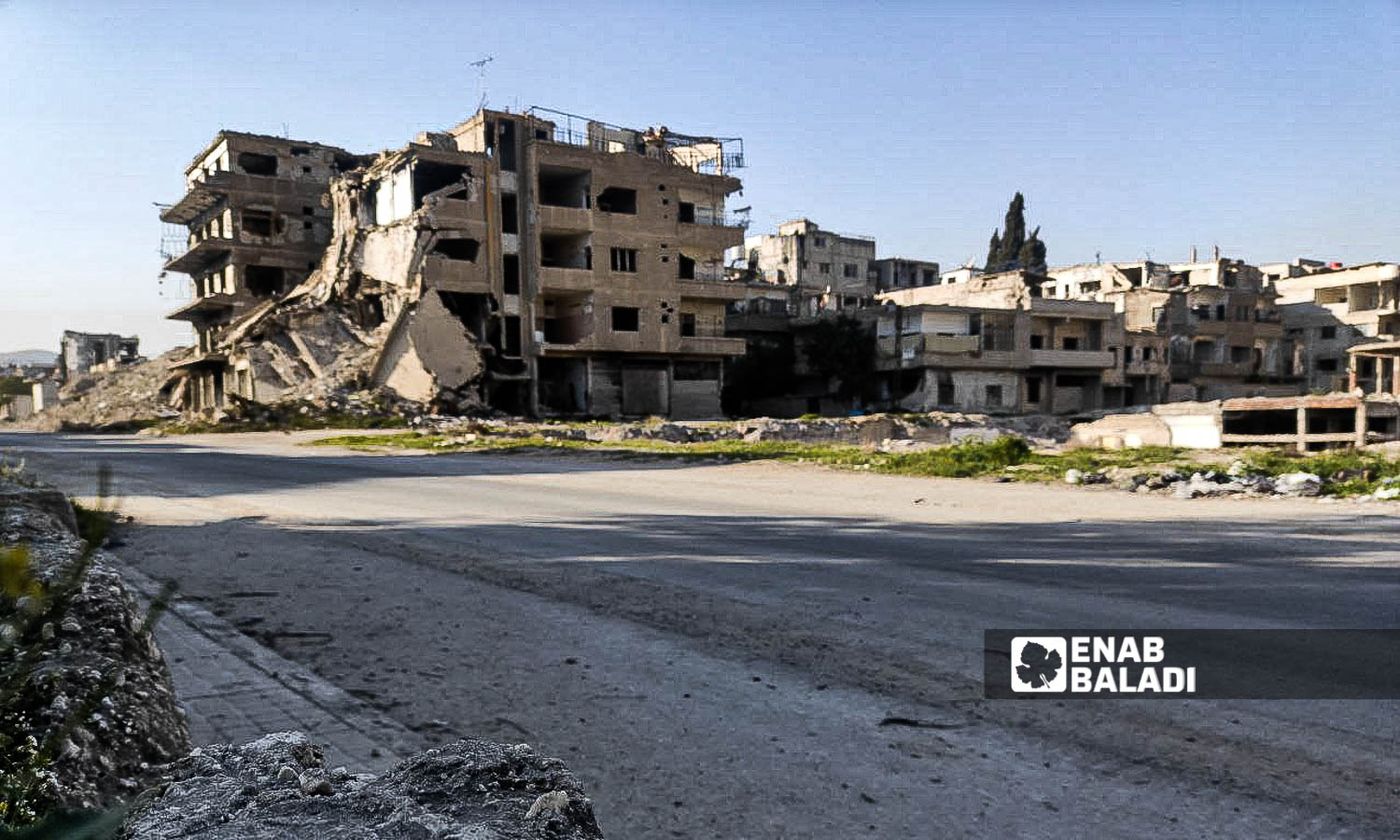 Al-Samsam neighbourhood in Harasta, rural Damascus - March 5, 2024 (Enab Baladi/Sarah al-Ahmad)
