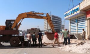 Extension of the sewage line north of Idlib - September 25, 2023 (Ministry of Local Administration in the Syrian Salvation Government)