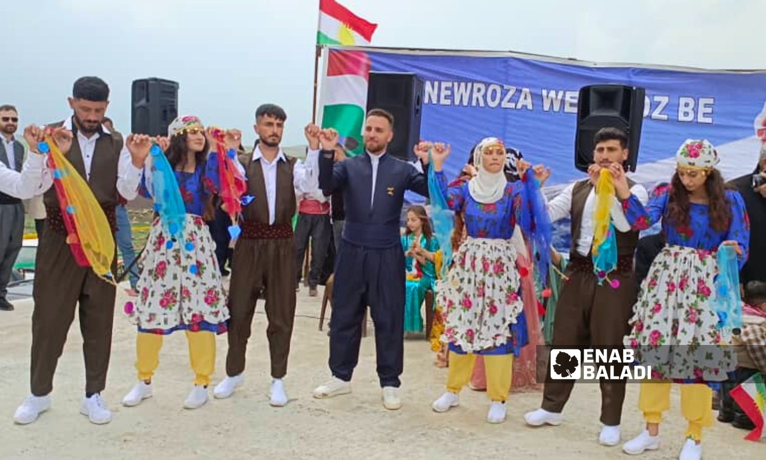 Nowruz celebrations in the city of al-Malikiyah in the countryside of al-Hasakah - March 21, 2024 (Enab Baladi)
