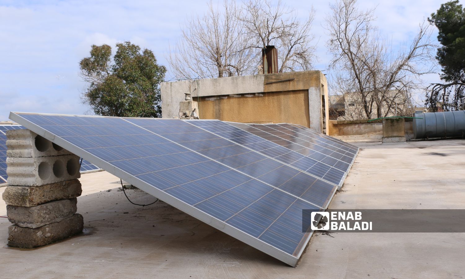 Solar panels are less effective in winter due to cloudy weather - February 16, 2024 (Enab Baladi)
