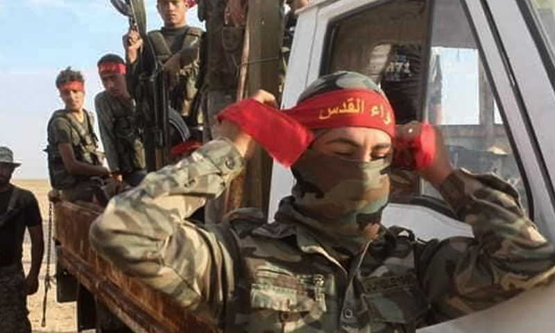 Members of Liwa al-Quds in the Syrian desert - September 5, 2020 (Liwa al-Quds)