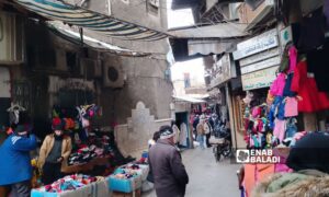 The second-hand clothing market in al-Itfaiyeh neighborhood, Damascus - February 3, 2024 (Enab Baladi/Sarah al-Ahmad)