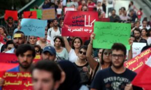 Protest against racism and hate speech against foreigners in Beirut, Lebanon - 2016 (IRIN)