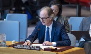 UN Special Envoy for Syria, Geir Pedersen, during a Security Council session (UN)