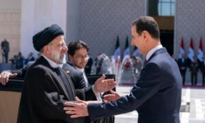 From the meeting between al-Assad and Raisi in Damascus - May 3, 2023 (Asharq Al-Awsat)