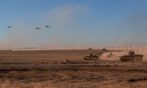 The Jordanian army conducting exercises (The Jordanian Armed Forces)