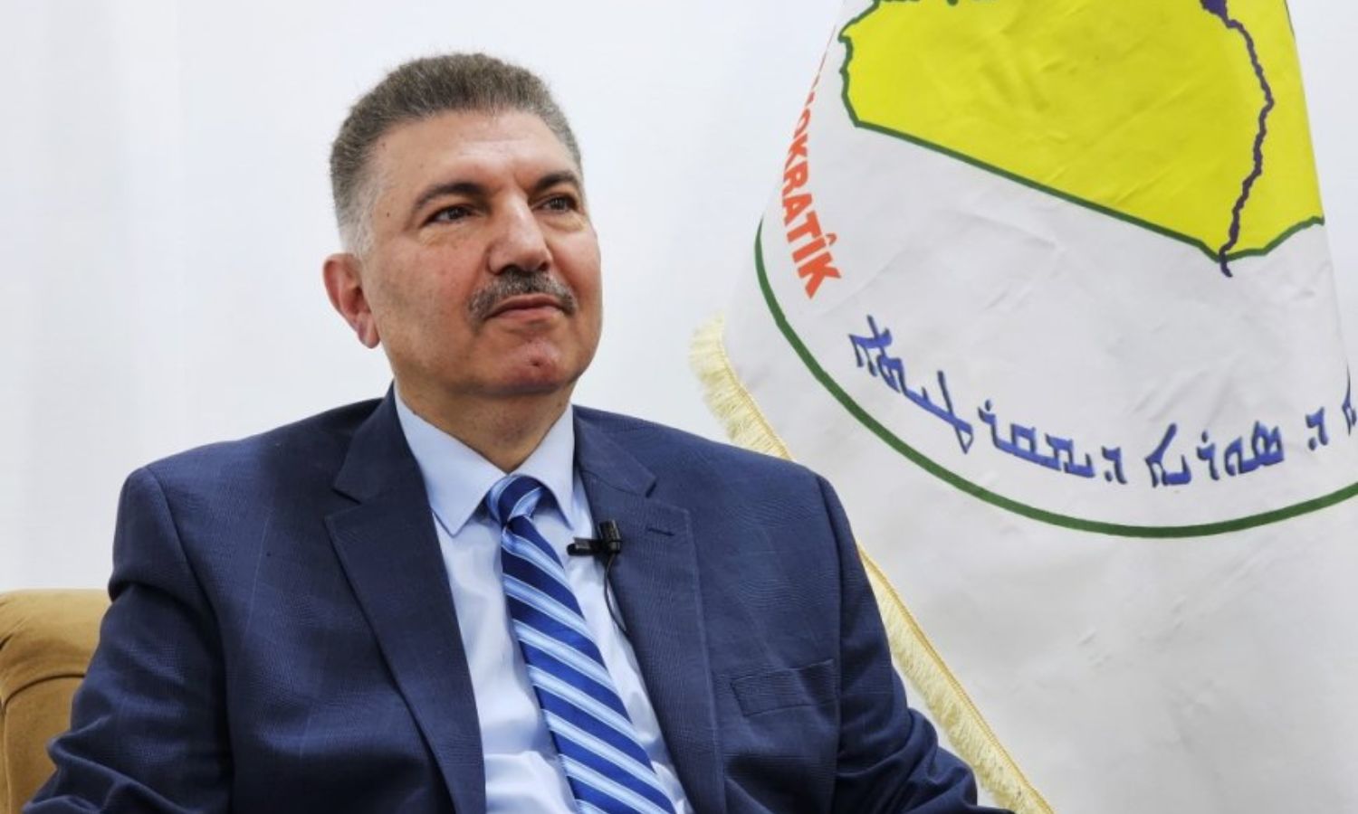 The Co-chair of the Syrian Democratic Council, Mahmoud al-Meslat (Hawar News Agency)