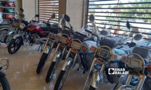 Motorcycle showroom in Tafas city in western rural Daraa, April 1, 2024 (Enab Baladi/Halim Muhammad)