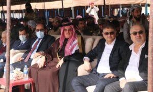 Official Syrian opposition figures during participation in the tribes and clans forum in Tal Abyad and Ras al-Ain - April 6, 2021 (Abdul Rahman Mustafa)