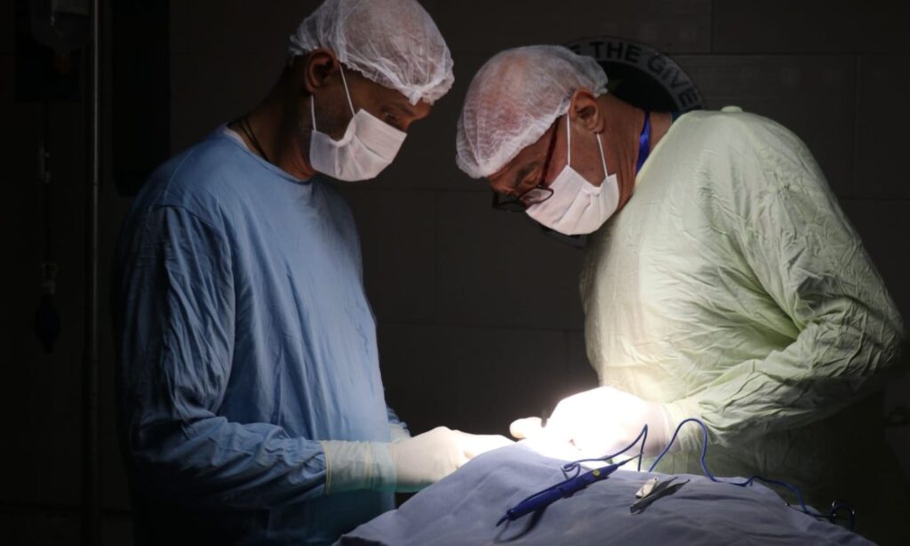 Conducting surgical operations inside Arrahma Hospital, western Idlib - May 3, 2023 (Arrahma Hospital)