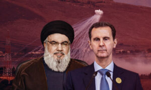 Head of Syrian regime Bashar al-Assad and Hezbollah’s Secretary-General, Hassan Nasrallah (Edited by Enab Baladi)