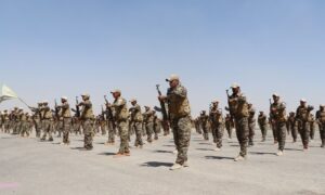 Fighters from the Syrian Democratic Forces during a training course graduation - June 23, 2024 (SDF)