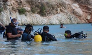 Members of the Syria Civil Defence during rescue operations for drowning victims in water bodies in northwestern Syria - July 26, 2024 (Syria Civil Defence/Telegram)
