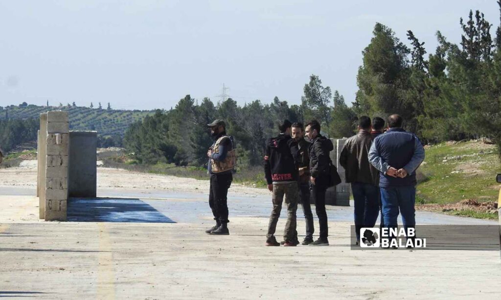 Abu al-Zandeen crossing connecting the areas controlled by the Syrian National Army and the Syrian regime in eastern rural Aleppo – March 18, 2019 (Enab Baladi)