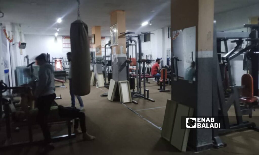 A bodybuilding gym in eastern rural Daraa, July 3, 2024 (Enab Baladi/Halim Muhammad)