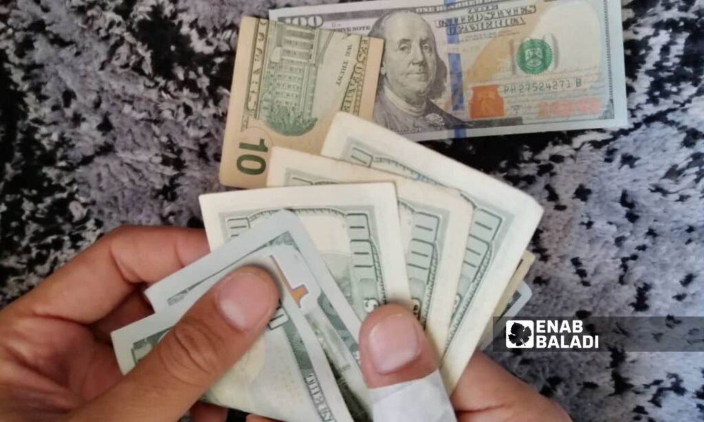 Counterfeit $100 bills found with a resident of eastern rural Deir Ezzor - July 20, 2024 (Enab Baladi/Obadah al-Sheikh)