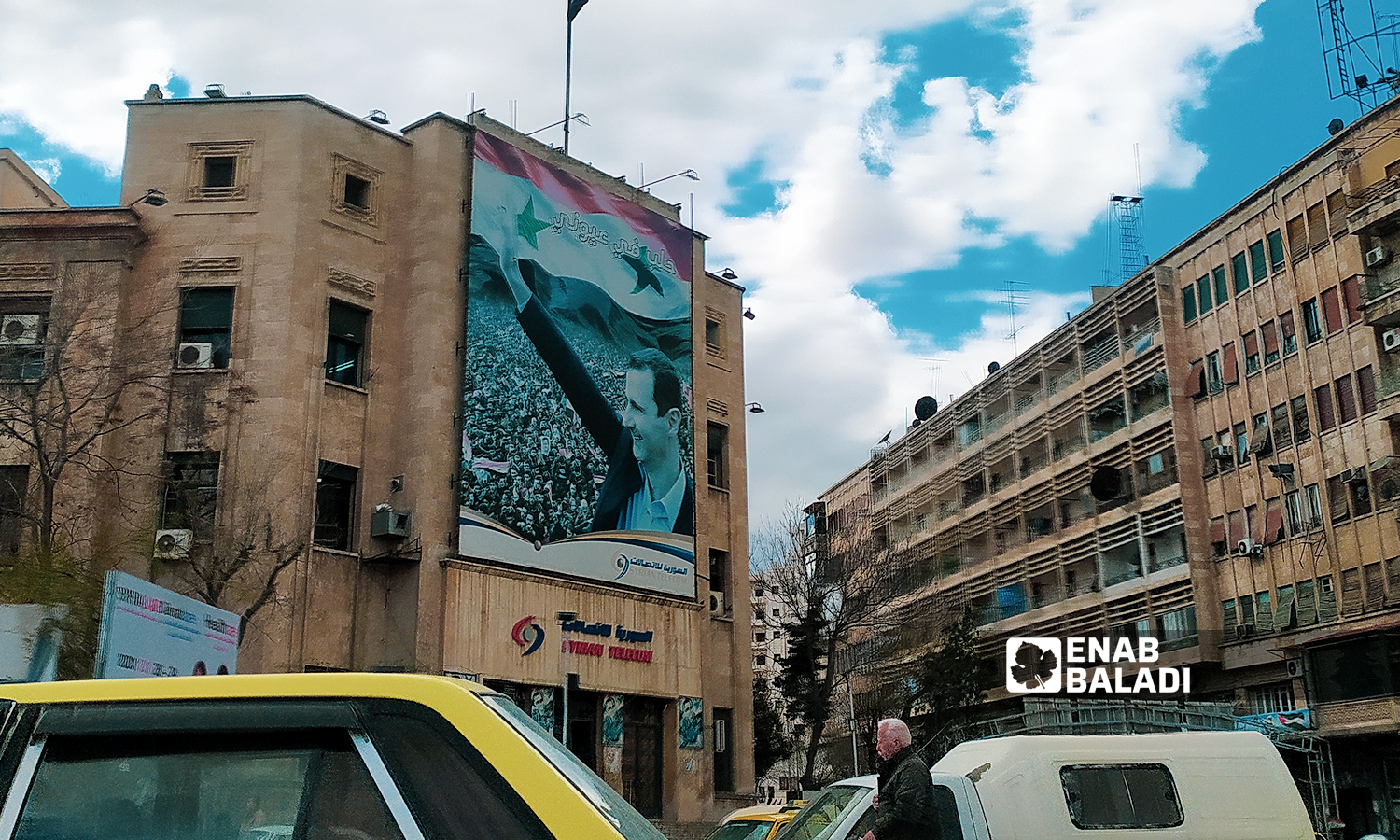 Saadallah al-Jabiri Square entrance to the Syrian Telecom in Aleppo - July 18, 2021 (Enab Baladi/Saber al-Halabi)