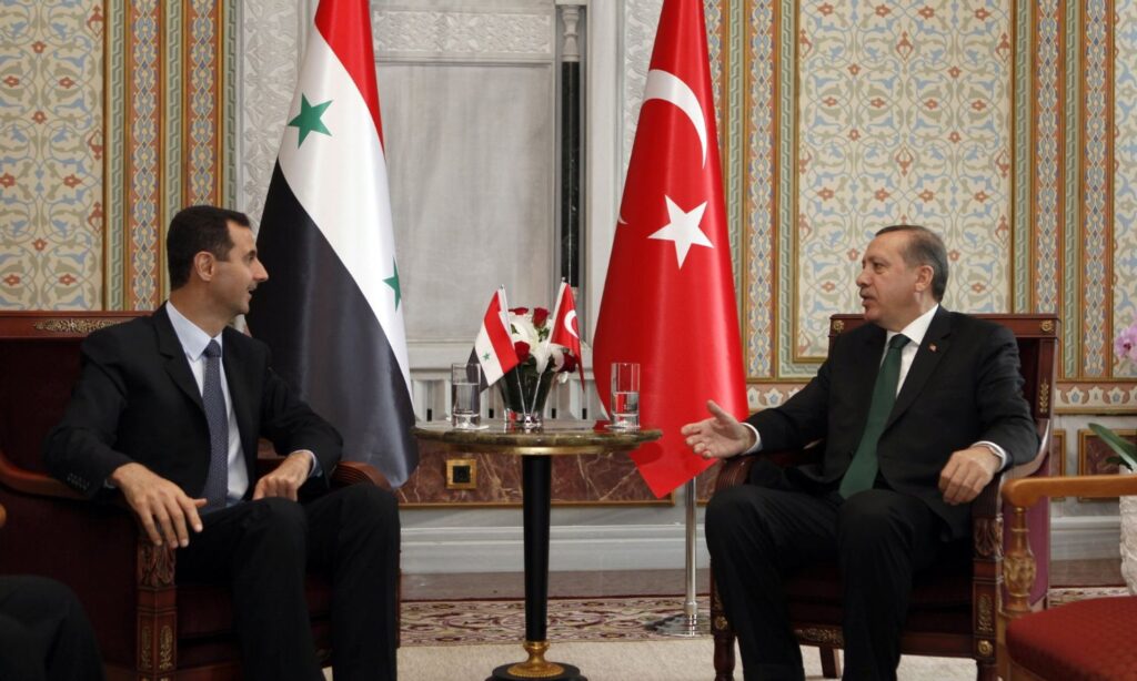 Recep Tayyip Erdoğan and Bashar al-Assad - June 10, 2010 (Reuters)