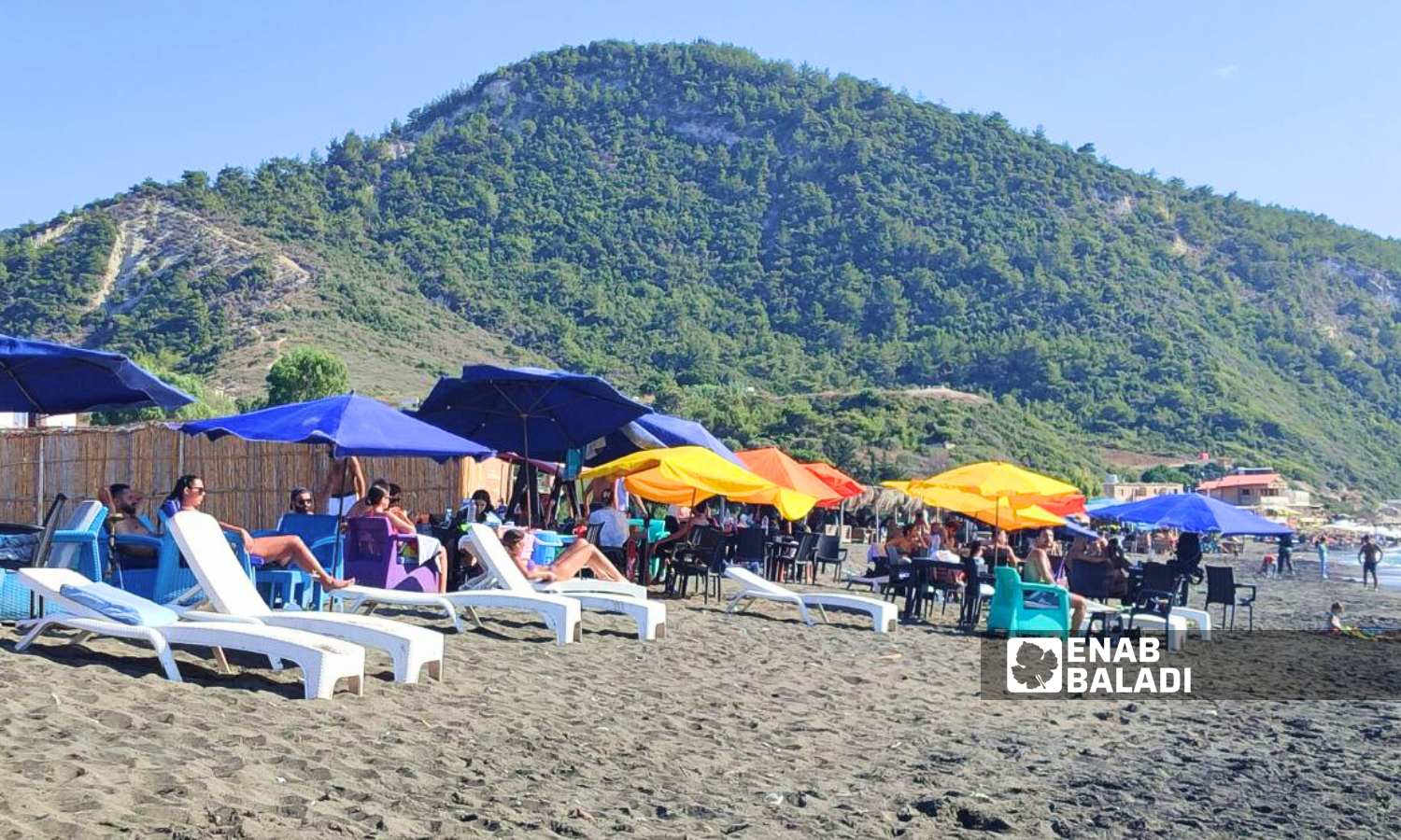 Wadi Qandil Beach for popular tourism in Latakia, northwest Syria - September 15, 2024 (Enab Baladi/Linda Ali)
