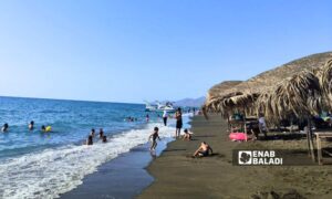 Wadi Qandil Beach for popular tourism in Latakia, northwest Syria - September 15, 2024 (Enab Baladi/Linda Ali)