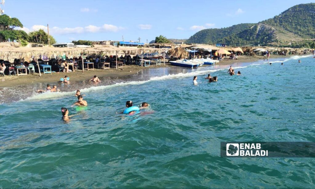 Wadi Qandil Beach for popular tourism in Latakia, northwest Syria - September 15, 2024 (Enab Baladi/Linda Ali)