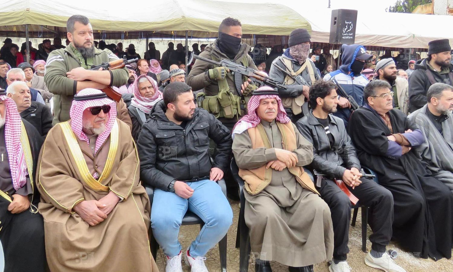 Meeting of elders in Daraa to discuss ways to put an end to kidnappings in Daraa - February 17, 2024 (Bosra Press)