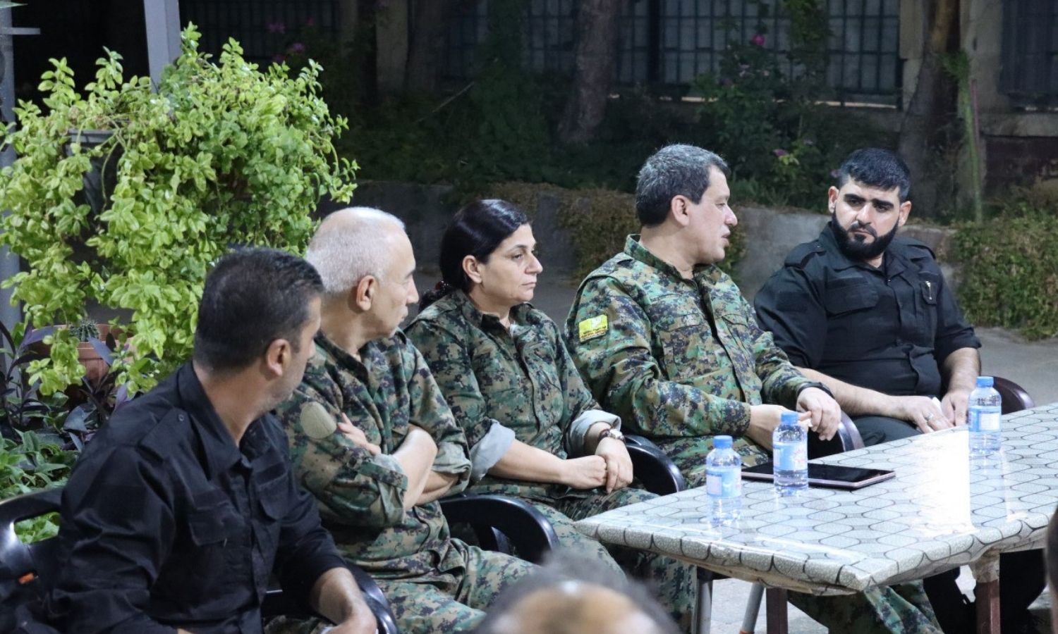 SDF Commander Mazloum Abdi during a meeting with the Army of Revolutionaries and Northern Brigade factions in northeastern Syria - September 18, 2024 (SDF)