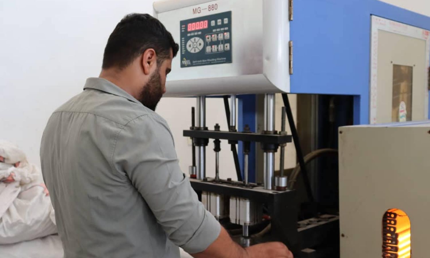 A factory producing cleaning materials in the Autonomous Administration areas - August 25, 2024 (AANES' Economy Authority/Facebook)