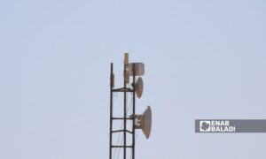 Internet broadcasting tower for the eastern countryside in Ras al-Ain - October 10, 2024 (Enab Baladi)
