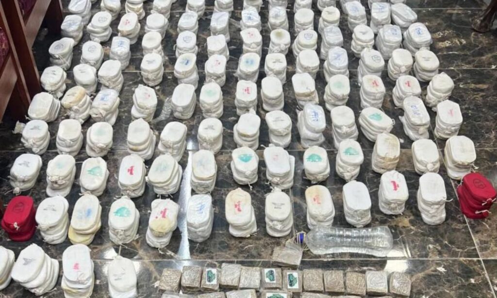 The drug shipment foiled by Jordan coming from Syria - October 2, 2024 (Jordanian Army)