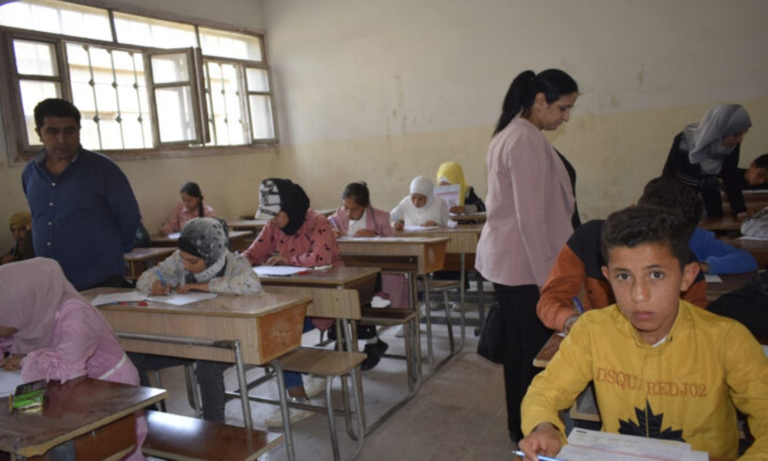 One of the educational classrooms in the city of Manbij, eastern Aleppo province, northern Syria - April 28, 2024 (Autonomous Administration)