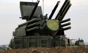 The Pantsir-S1 system possessed by the Syrian regime (AFP)