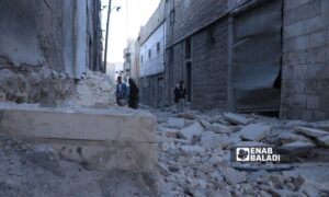 Damages caused by a rocket shelling targeting the city of al-Bab in eastern Aleppo - October 24, 2024 (Enab Baladi/Walid al-Idlibi)
