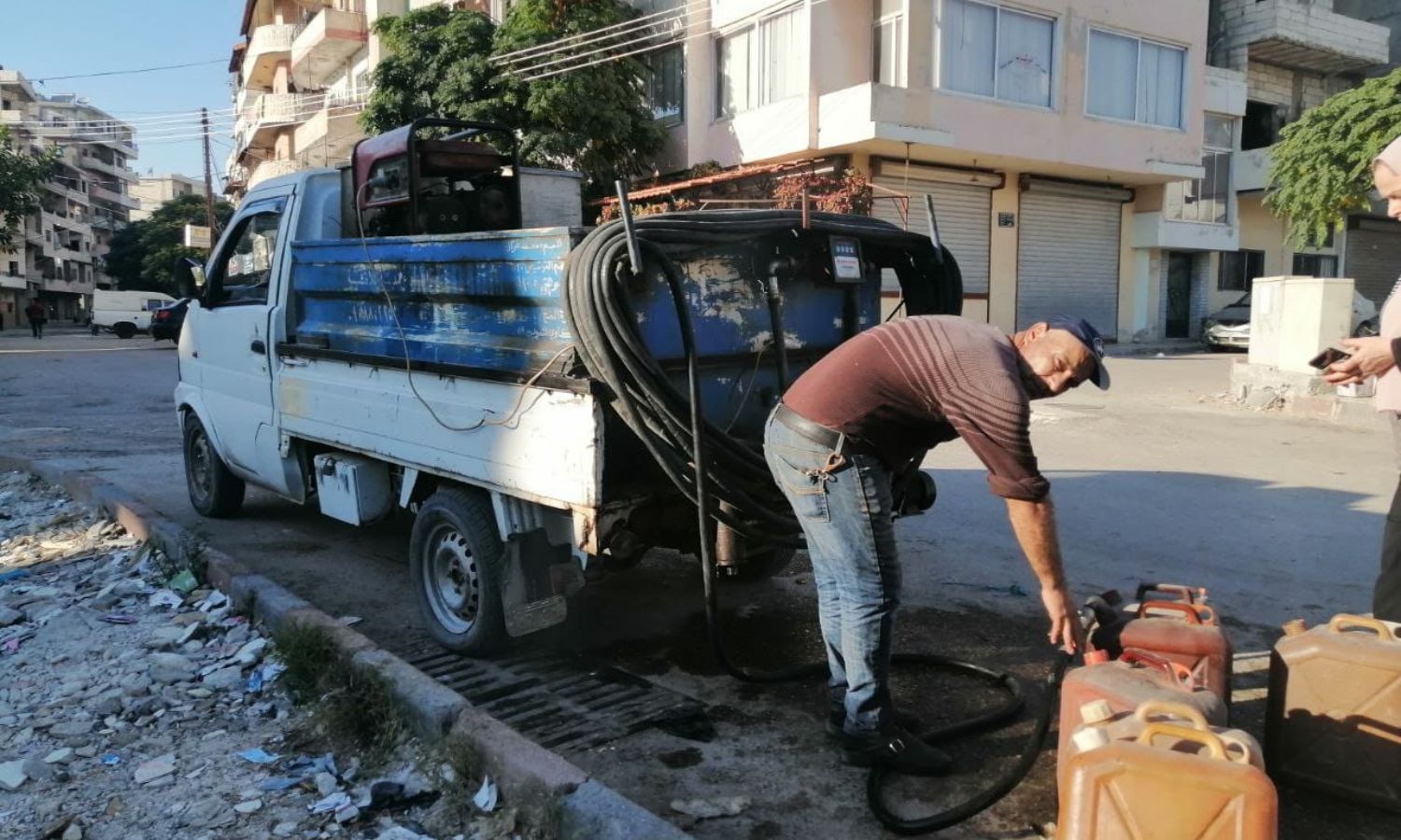 Distribution of heating diesel in Latakia - January 12, 2022 (Al-Watan newspaper)