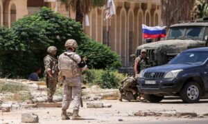 A Russian military police patrol in the al-Arbaeen neighborhood of Daraa al-Balad - September 2021 (TASS)