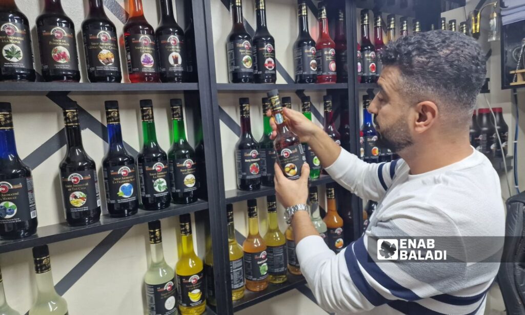 Drink flavor concentrates shops are facing challenges in marketing their products in Idlib - October 26, 2024 (Enab Baladi/Anas al-Khouli)