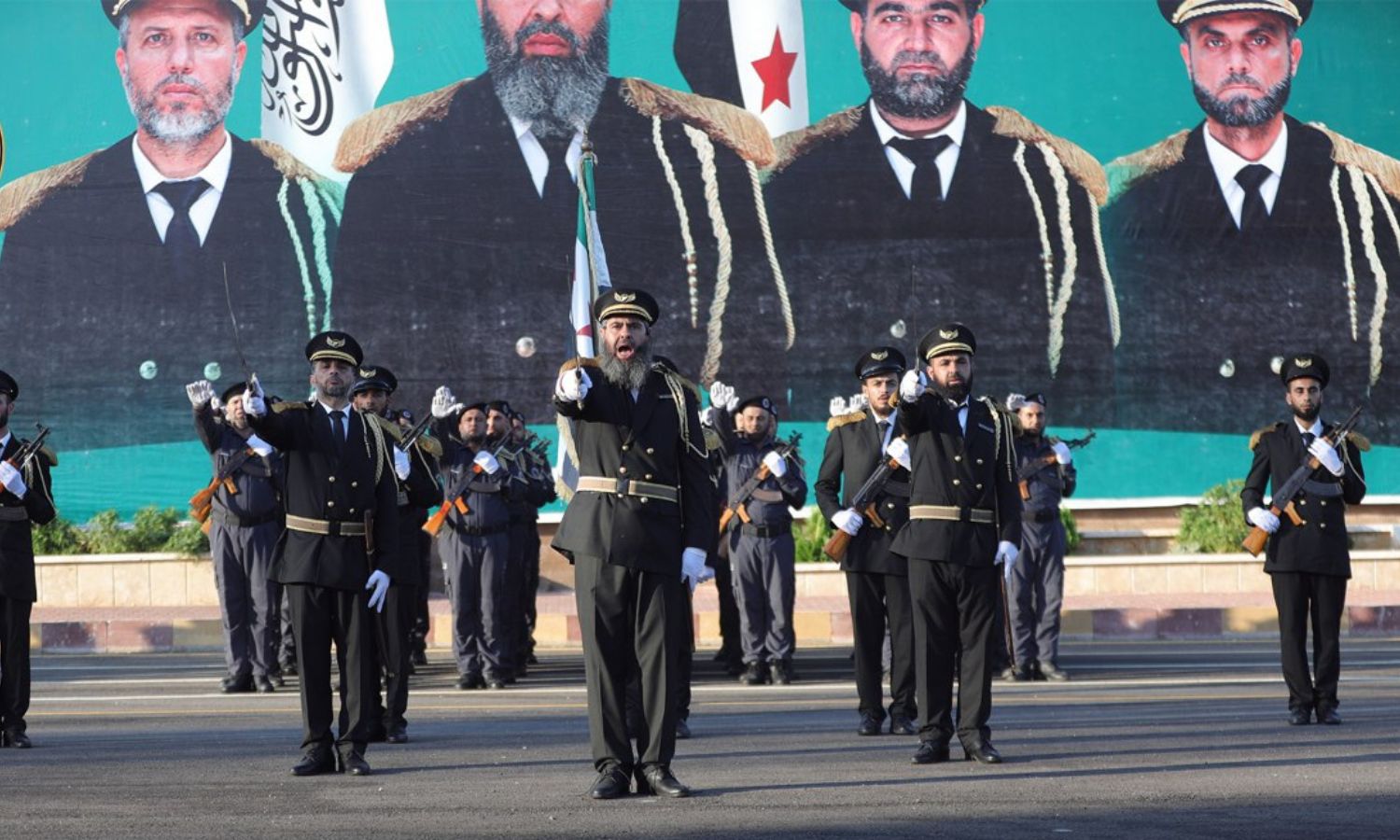 Graduation of the first batch of officers from the Police College at the Ministry of Interior in the Syrian Salvation Government in Idlib - August 14, 2024 (SSG’s Ministry of Interior)