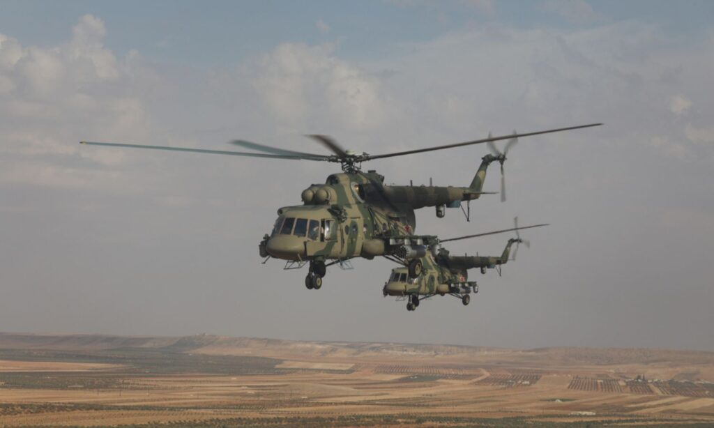 A glimpse of the military exercises conducted by Russia with the regime forces in Aleppo countryside - November 9, 2024 (Russian Ministry of Defense)