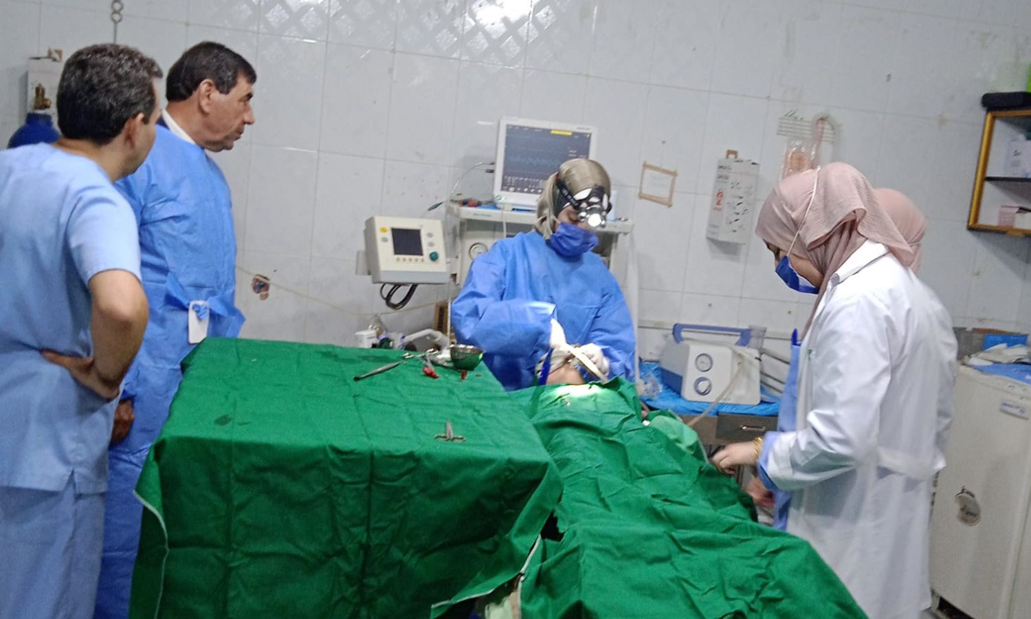 Director of Health in Daraa, Bassam al-Suwaidan, during a tour of Nawa and Jassem hospitals - August 20, 2024 (Daraa Health Directorate)
