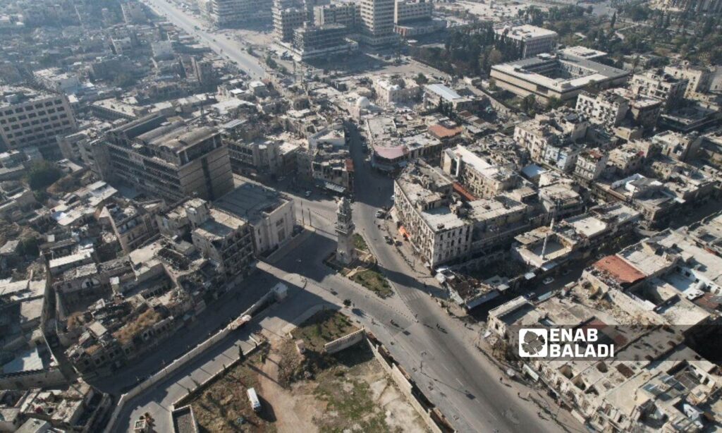 The city of Aleppo has suffered from a shortage of services, including electricity, communication, and debris removal over the past years - December 3, 2024 (Enab Baladi/Dayan Junpaz)