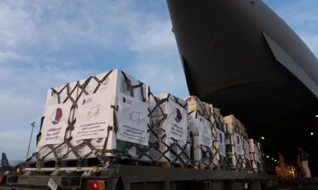 Aid shipment sent by Qatar to Syria - December 10, 2024 (Qatari Foreign Ministry)