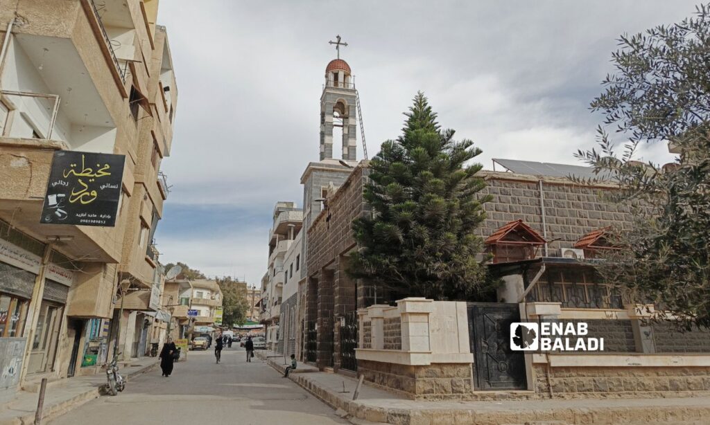 Church for the Christian community in the Shamal al-Khat neighbourhood in Daraa - December 11, 2024 (Enab Baladi/Halim Muhammad)